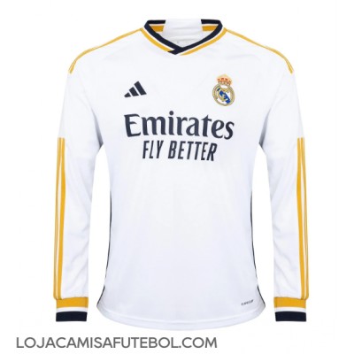 Camisa de Futebol Real Madrid Daniel Carvajal #2 Equipamento Principal 2023-24 Manga Comprida